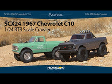 Load and play video in Gallery viewer, 1/24 SCX24 1967 Chevrolet C10, 4WD, RTR (Includes batttery &amp; charger): Dark Silver
