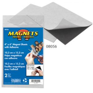 5"x8" Flexible Magnetic Sheet w/Adhesive