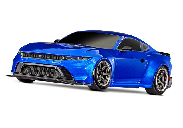 Traxxas 4-Tec Drift Ford Mustang RWD drift car in blue