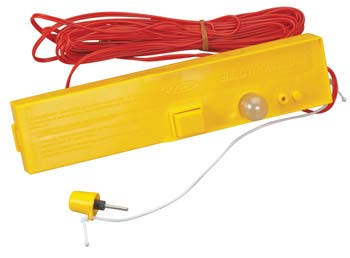 Estes Electron Beam model rocket launch controller with safety key and micro clips