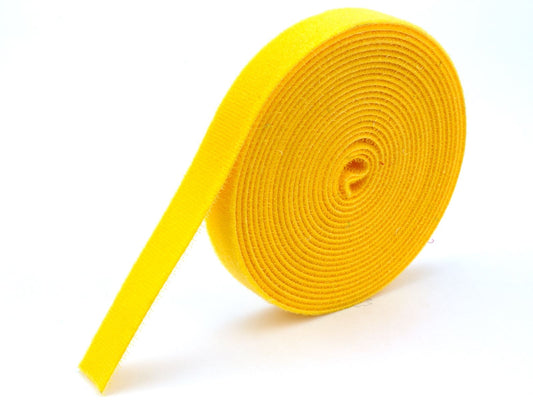 Velcro Wrap 3/4"  Yellow (1ft lengths)