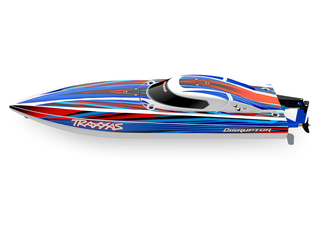 Disruptor, Self Righting 4S Race Boat Blue :106064-4-Blue