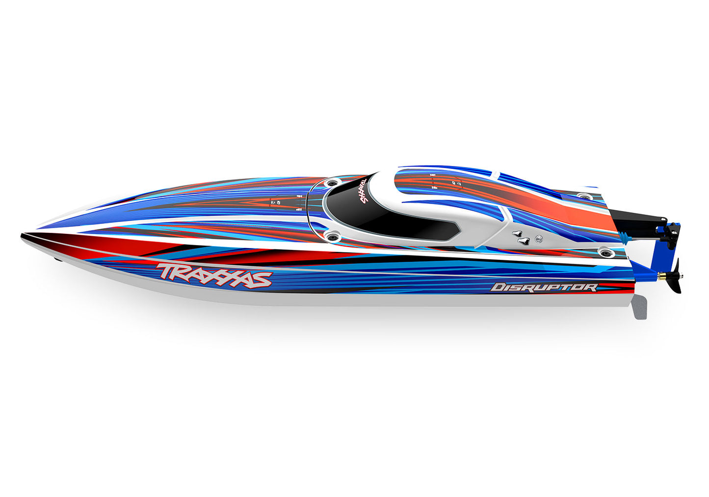 Disruptor, Self Righting 4S Race Boat Blue :106064-4-Blue