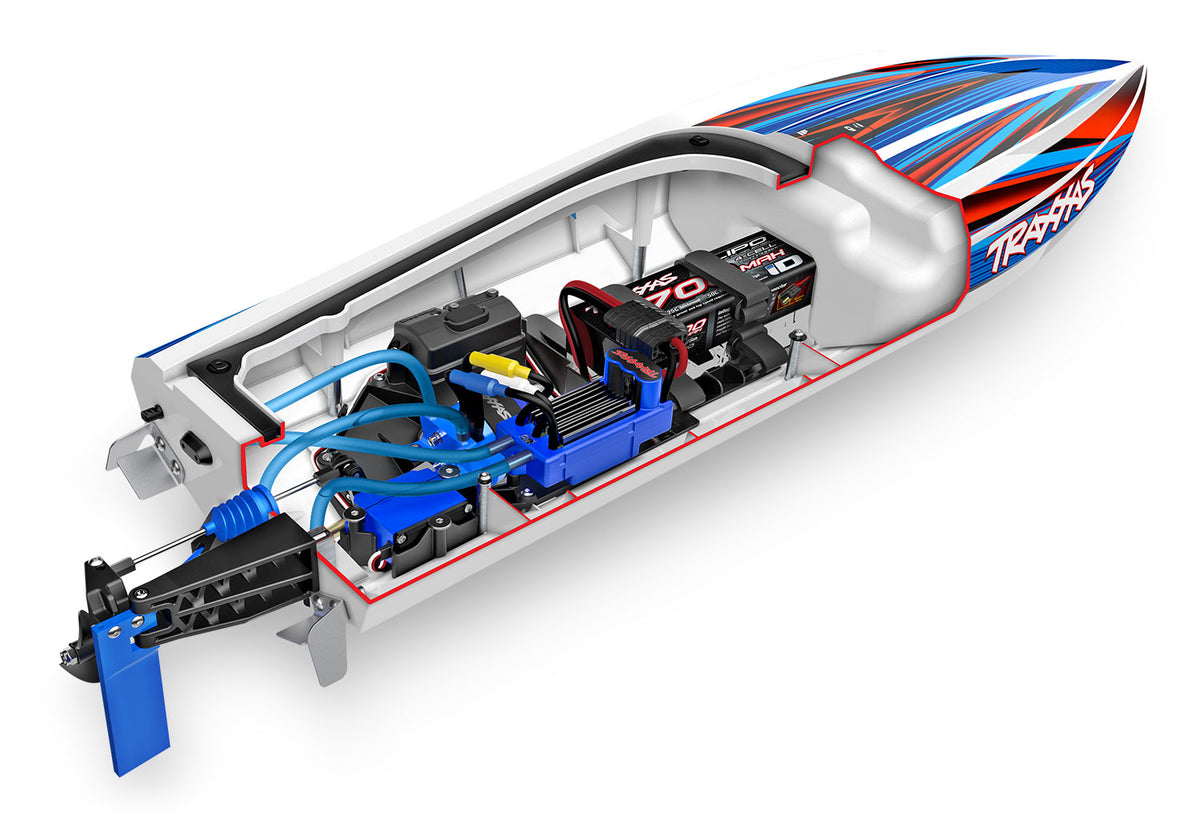 Disruptor, Self Righting 4S Race Boat Pink :106064-4-Pink