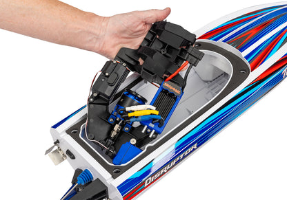 Disruptor, Self Righting 4S Race Boat Blue :106064-4-Blue