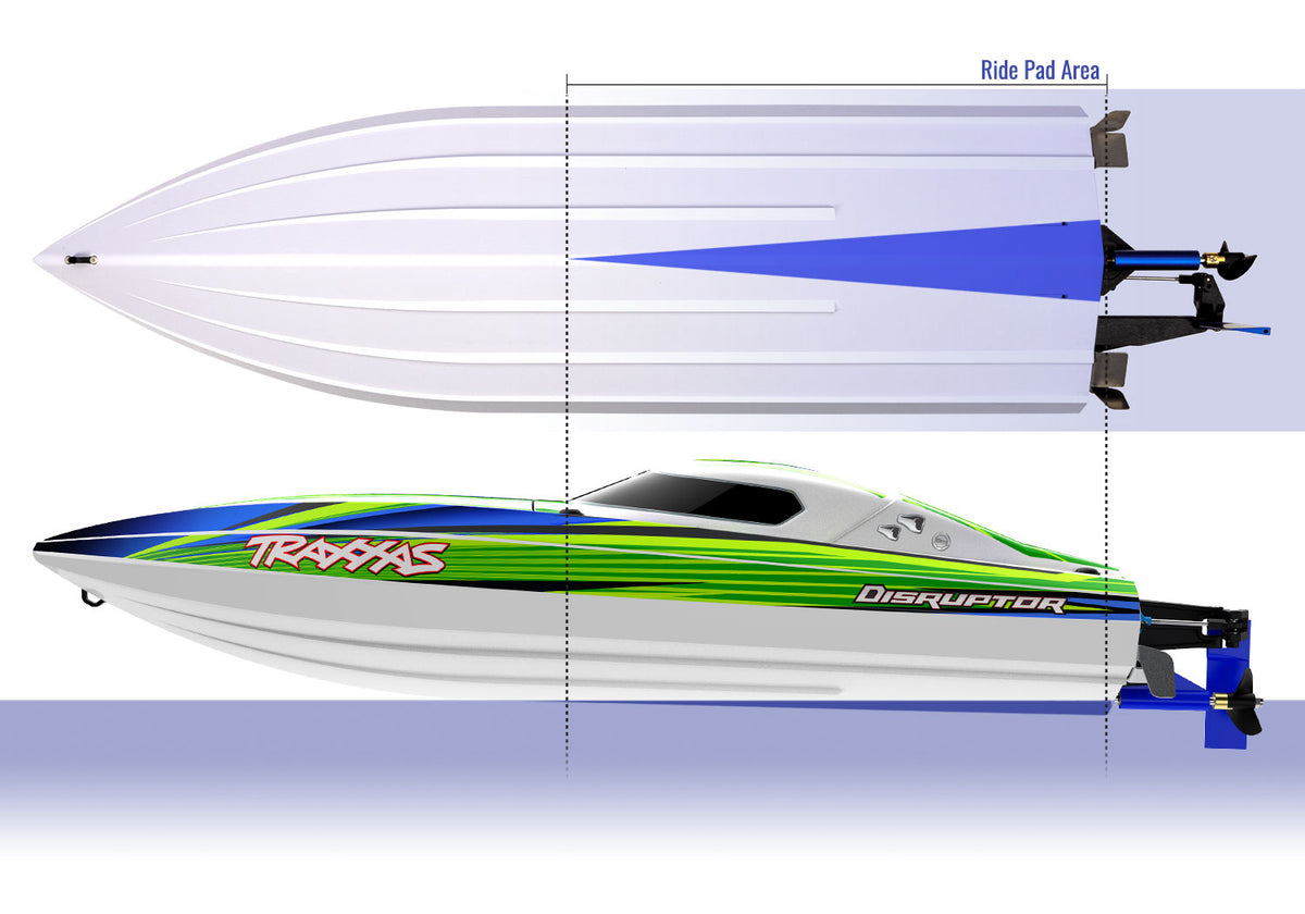 Disruptor, Self Righting 4S Race Boat Pink :106064-4-Pink