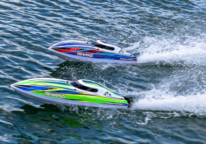Disruptor, Self Righting 4S Race Boat Blue :106064-4-Blue