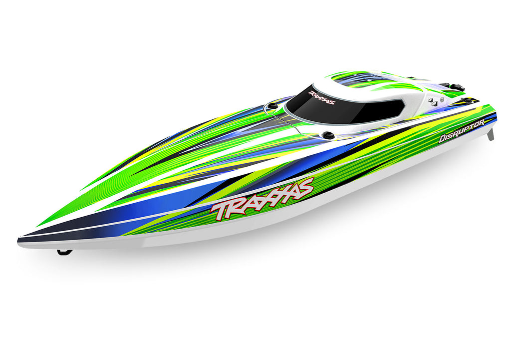 Disruptor, Self Righting 4S Race Boat Green :106064-4-Green