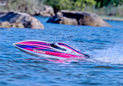 Disruptor, Self Righting 4S Race Boat Pink :106064-4-Pink