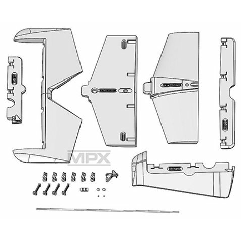 Rockstar Rudder & Elevator Set