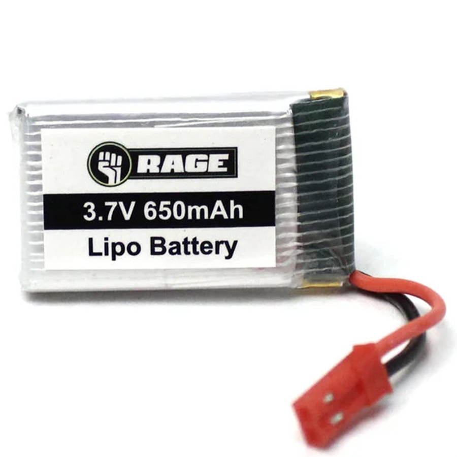 Rage 1 Cell 650mAh 3.7V LiPo Battery, Stinger 240 (RGR4054)