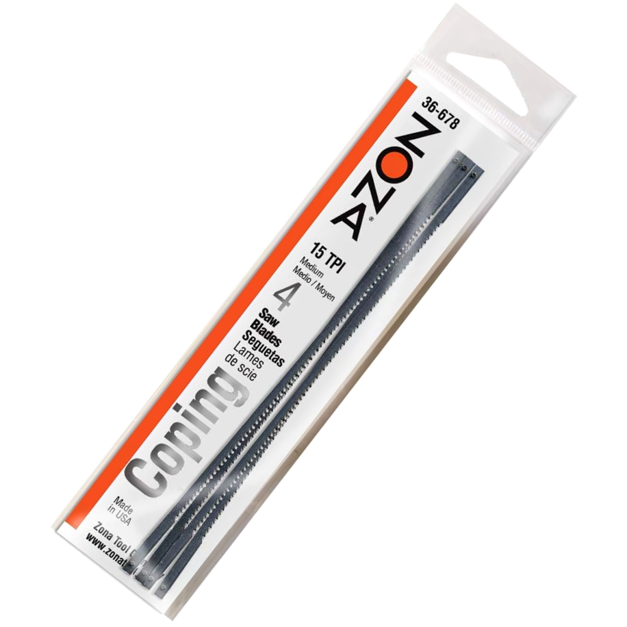 Zona Coping Saw Blades .125x.020" 15TPI (36-678)