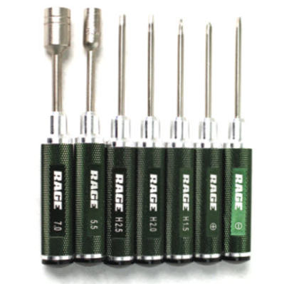 Compact 7 Piece Machined Tool Set w/ Case