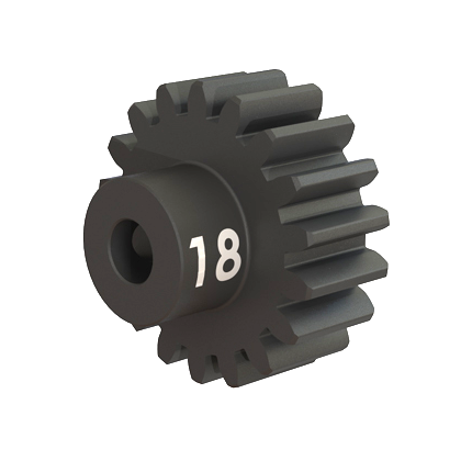 Gear, 18T pinion (32p) (mach. steel)/ set screw: 3948