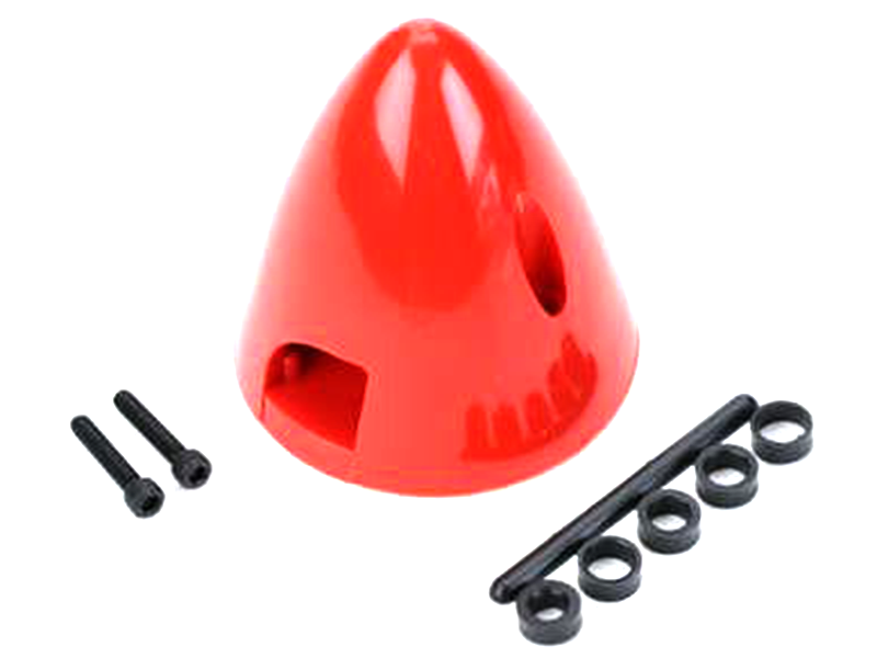 Spinner, 4 Pin, 2-1/4", Red