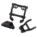 Wheelie Bar Mounts/ Rear Skidplate (Black): 6777X