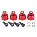 Shock Caps, Red Aluminum(4)(Fits all Ultra Shocks): 3767X