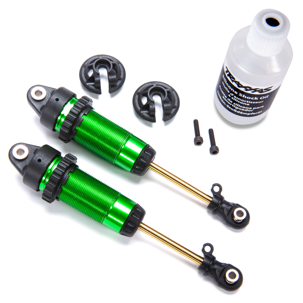 GTR xxLong Green Shocks (2) w/o Springs: 7462G