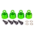 Shock Caps Ultra Aluminum Green (4): 3767G
