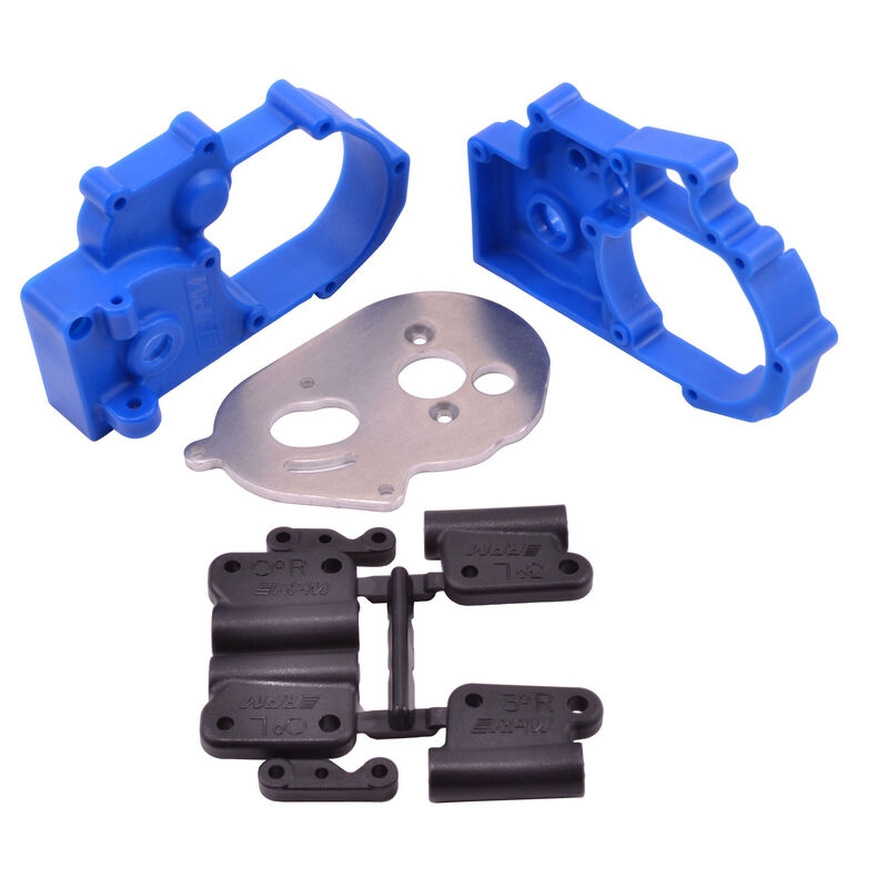Gearbox Housing Blue TRA 2WD: RPM73615