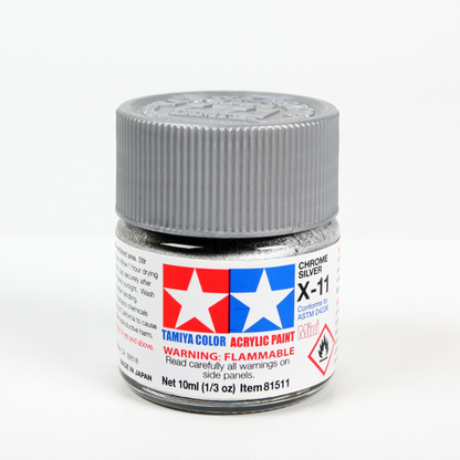 Acrylic Mini X11, Chrome Silver