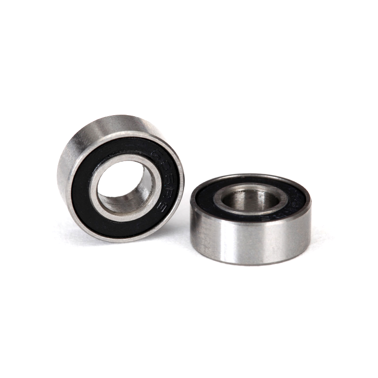 Ball Bearing, Black Rubber Sealed (6x13x5mm) (2): 5180A