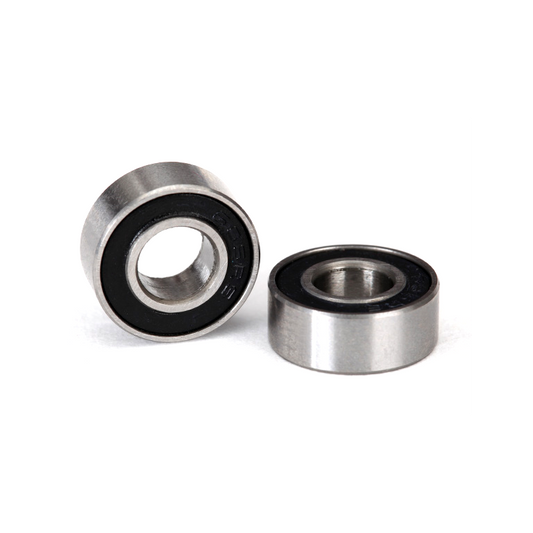Ball Bearing, Black Rubber Sealed (6x13x5mm) (2): 5180A