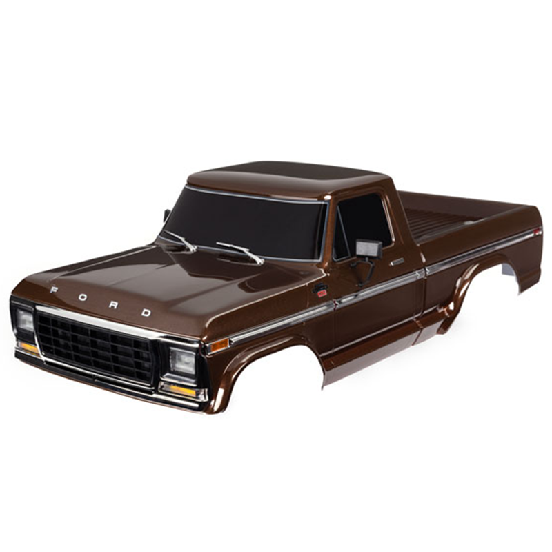 Traxxas 1/10 Ford F-150 (1979) Body, Complete – Brown for TRX-4 (9230-BRWN)