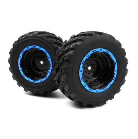 Smyter MT Wheels/Tires (Black/Blue):  540182