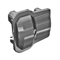 Axle Cover, Dark Titanium (2): 9787-GRAY