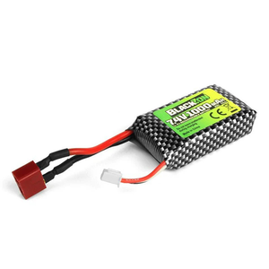 BlackZon 2 Cell 1000mAh 7.4V LiPo Battery, T-Plug Slyder (BZN540223)