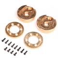 Axial Portal Cvr & Weights, Brass (122.4g,34.6g ea), AF16P: AXP8: AXI-2209 (AXI-2201)
