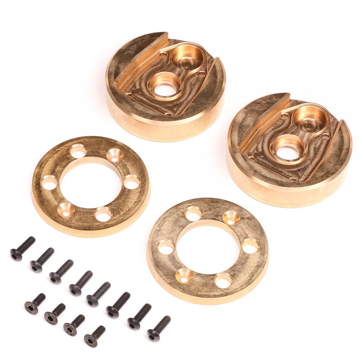 Portal Cvr & Weights, Brass (122.4g,34.6g ea), AF16P: AXP8 :AXI-2209