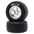 Losi Mickey Thompson Rear Tire, Premounted for 1970 Mini Drag (LOS41041)