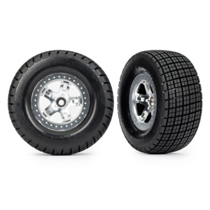 Traxxas Tires & Wheels SCT SS STN CHRM/ 2.0/HOOSR 2WD Front (10476)