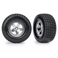 Traxxas Tires & Wheels SCT SS STN CHRM/ 2.0/HOOSR Front/Rear (10475)