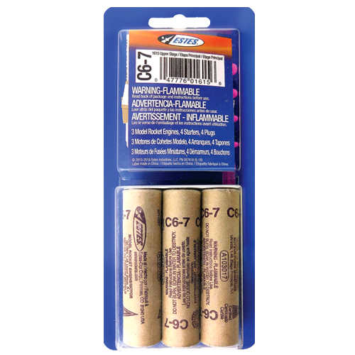 C6-7 Model Rocket Engines (3pk)
