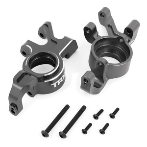 Traxxas X-Series Gray Aluminum Steering Blocks (L&R) (7836-Gray)