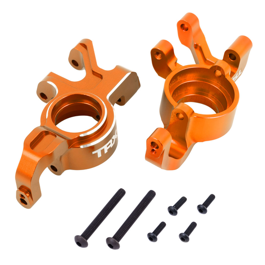 X-Series Orange Aluminum Steering Blocks (L&R):7836-Orng