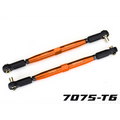 TUBES 157 mm Orange (7075-T6 Aluminum) Toe Links (2):7748-Orng