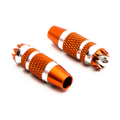 Gimbal Stick Ends 24mm Orange W Silver (2): DX6G2, DX7G2 :SPMA4005