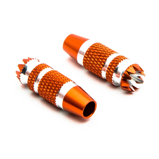 Gimbal Stick Ends 24mm Orange W Silver (2): DX6G2, DX7G2 :SPMA4005