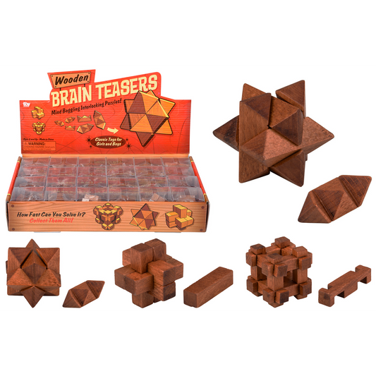 1.75" Wooden Brain Teaser (Qty 1)
