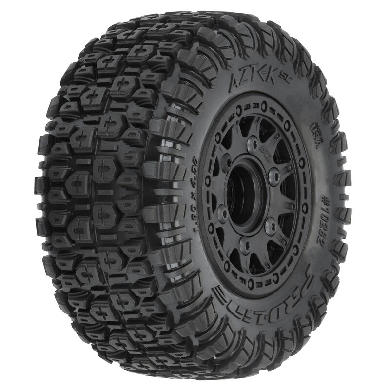 Aztek SC 2.2"/3.0" M2 (Medium) Tires Mounted on Raid Black 6x30 Removable Hex (12mm & 14mm):