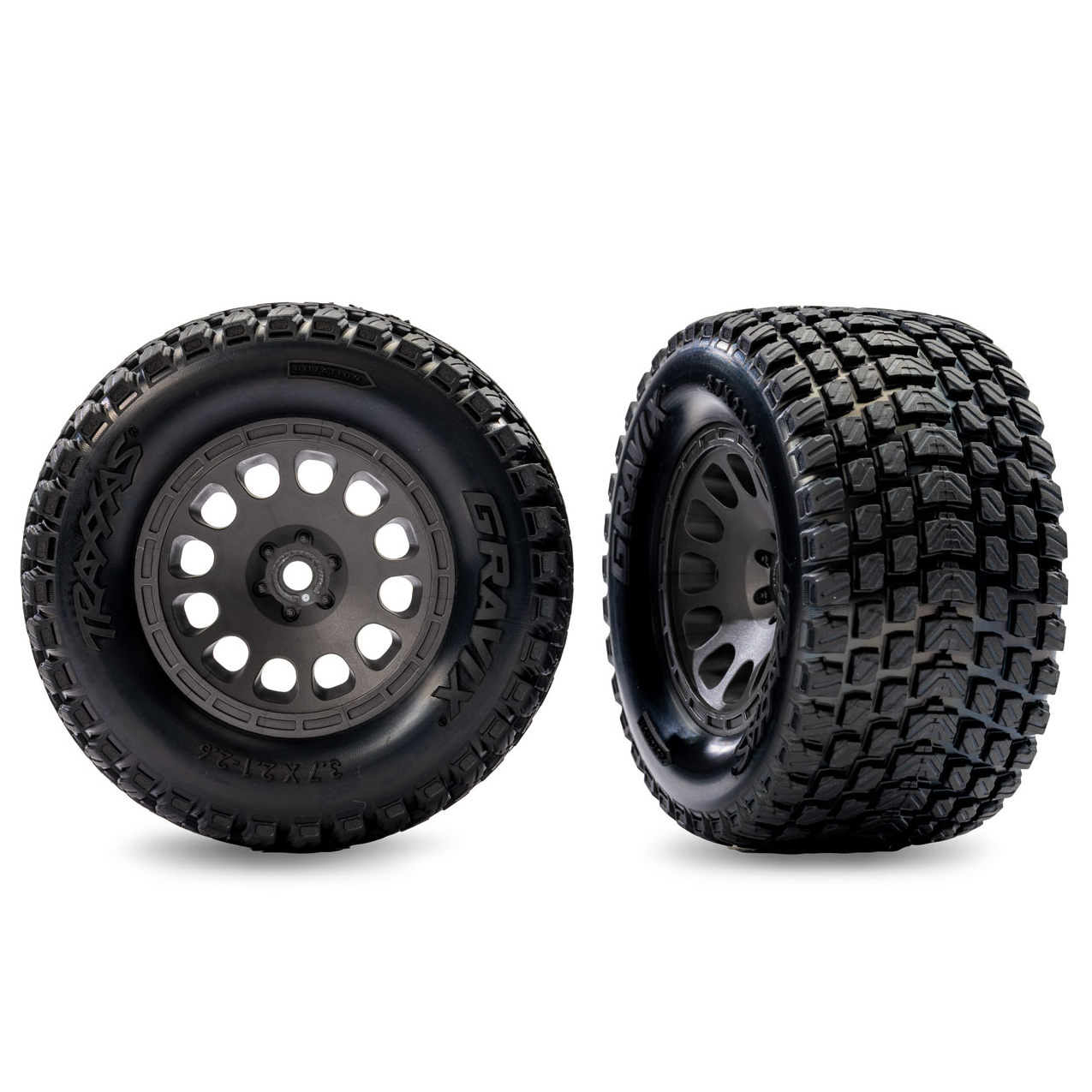 Gray Front Mini XRT Wheels w/ Gravix Tires (2) :10772-Gray