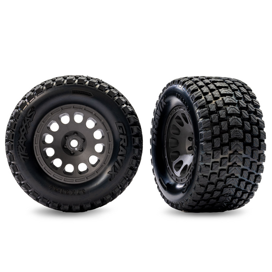 Gray Front Mini XRT Wheels w/ Gravix Tires (2) :10772-Gray