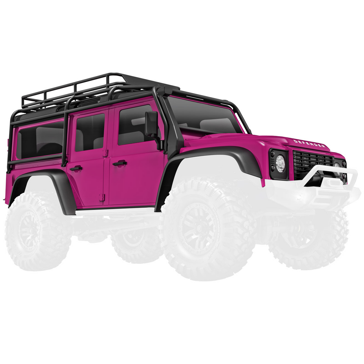 Body TRX-4M Defender, Complete, Pink: 9712-PINK