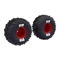 dBoots Cut Chevron MT Tire Set Glued - Red: ARA-2574