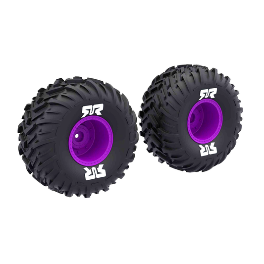 dBoots Cut Chevron MT Tire Set Glued - Purple: ARA-2576