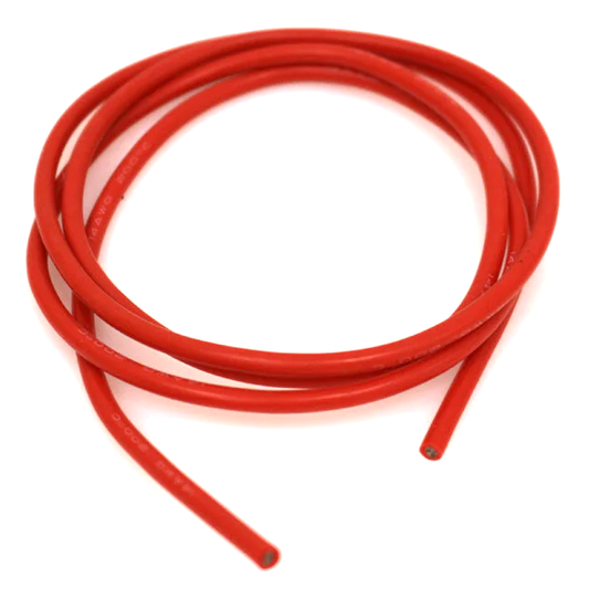 14 Guage Silicone Wire, 3' Red